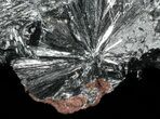 Metallic, Radiating Pyrolusite Cystals - Morocco #56957-1